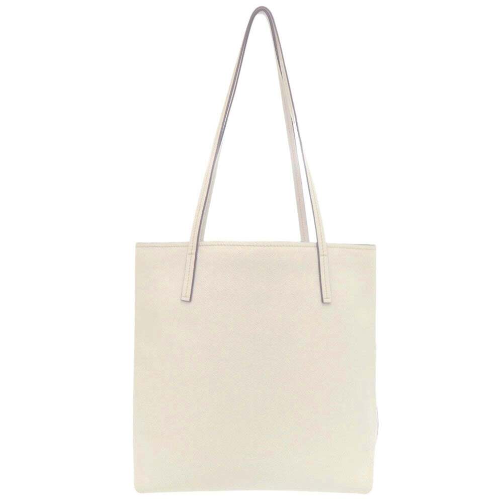 PRADA White Leather Shoulder Bag - Picture 2 of 9